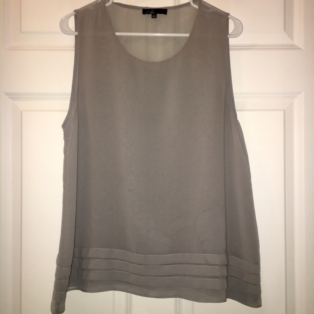 Grey Blouse Tank